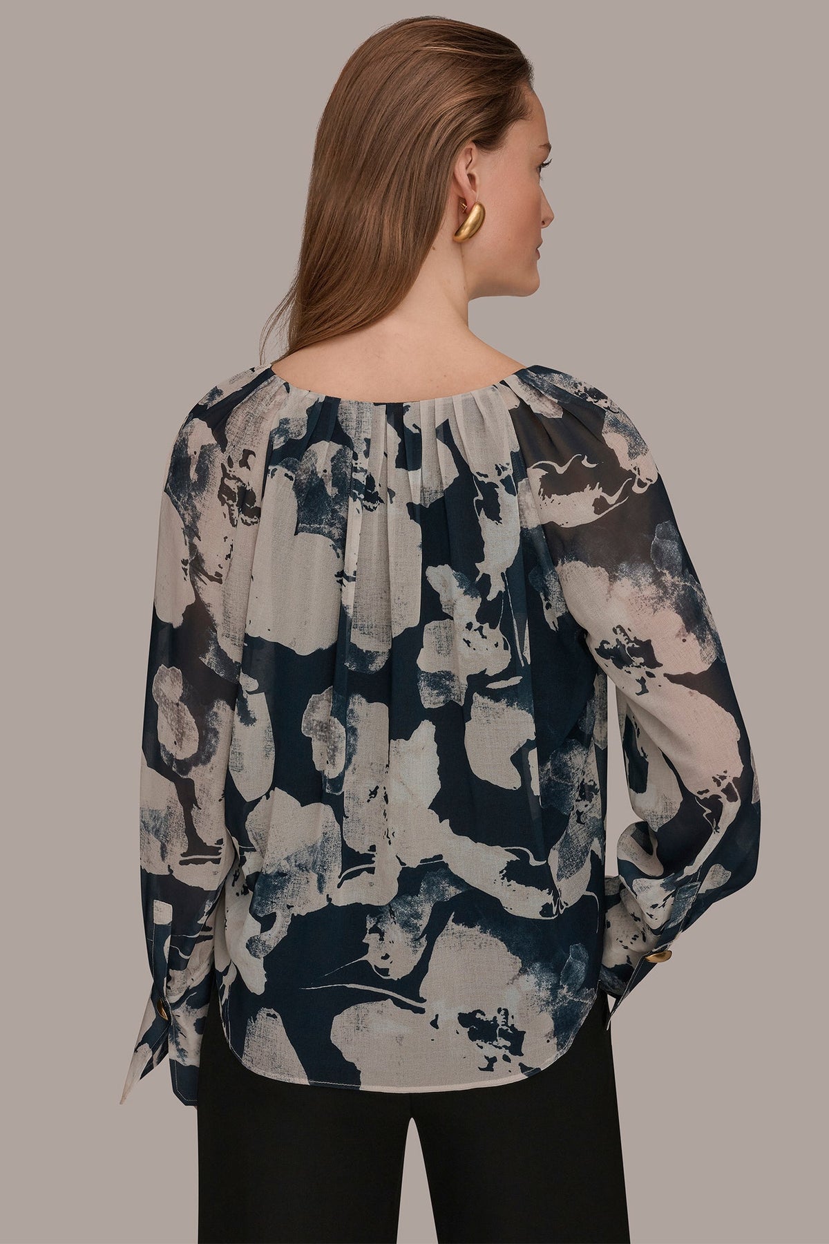 PRINTED CHIFFON TOP