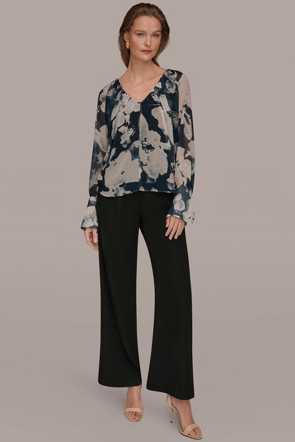 PRINTED CHIFFON TOP