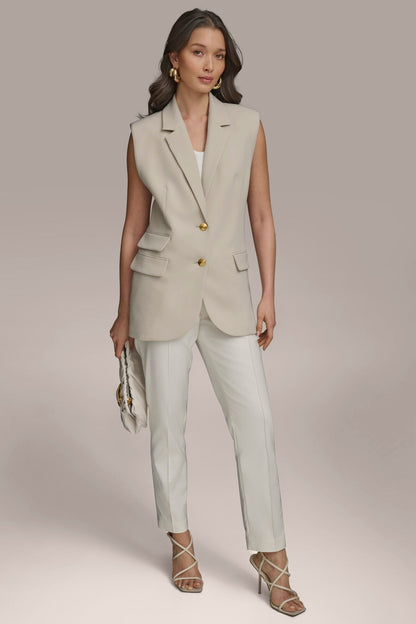 BUTTON VEST WITH POCKET DETAIL