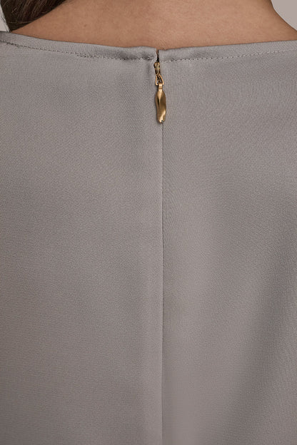 LONG SLEEVE DRAPE BLOUSE