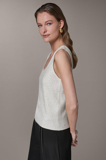 SLEEVELESS SEQUIN SWEATER CAMI