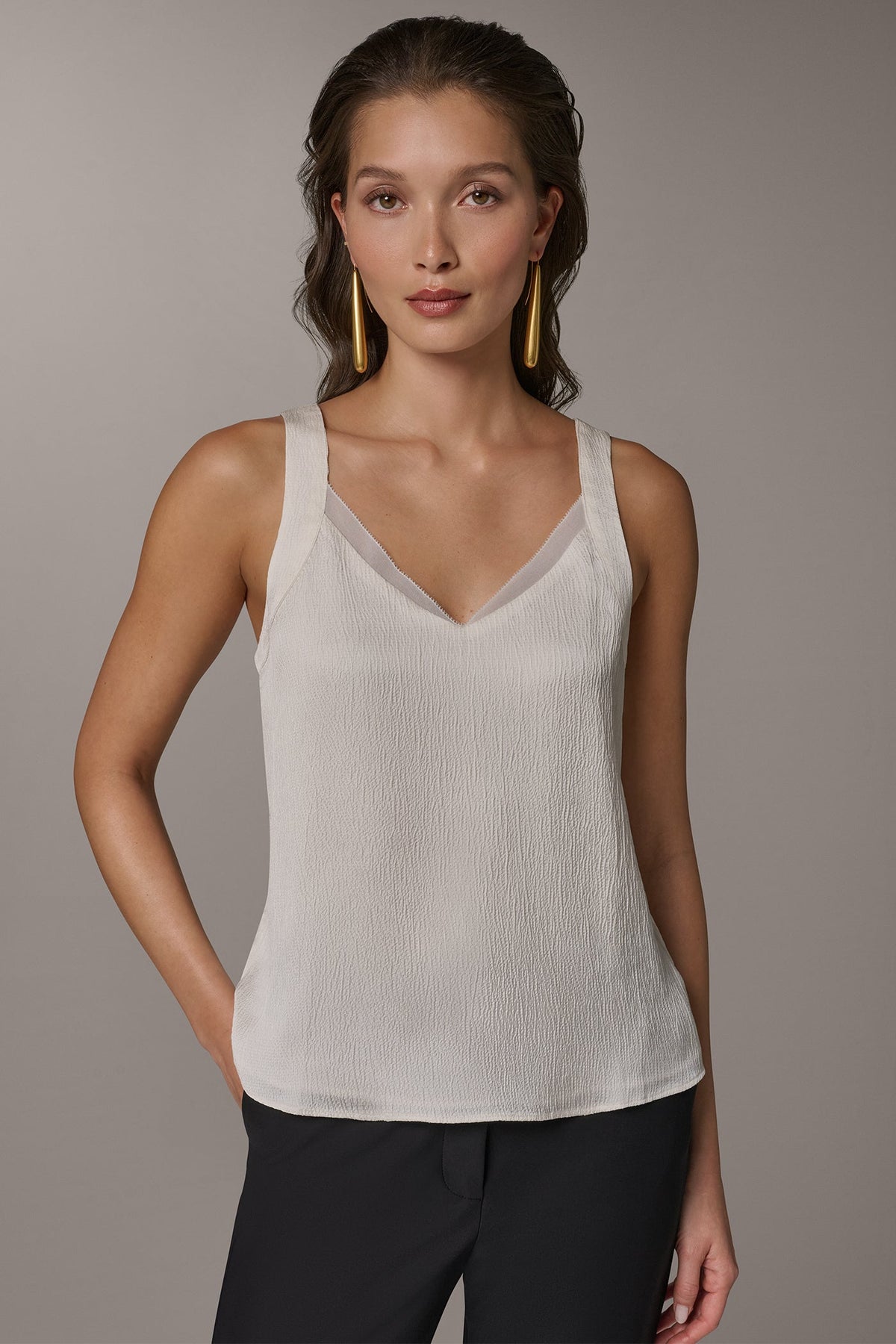 CHIFFON TRIM SHELL