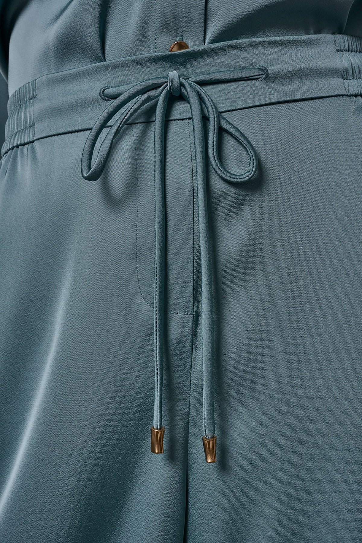 SATIN HIGH-RISE WIDE-LEG PANT
