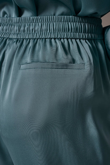 SATIN HIGH-RISE WIDE-LEG PANT