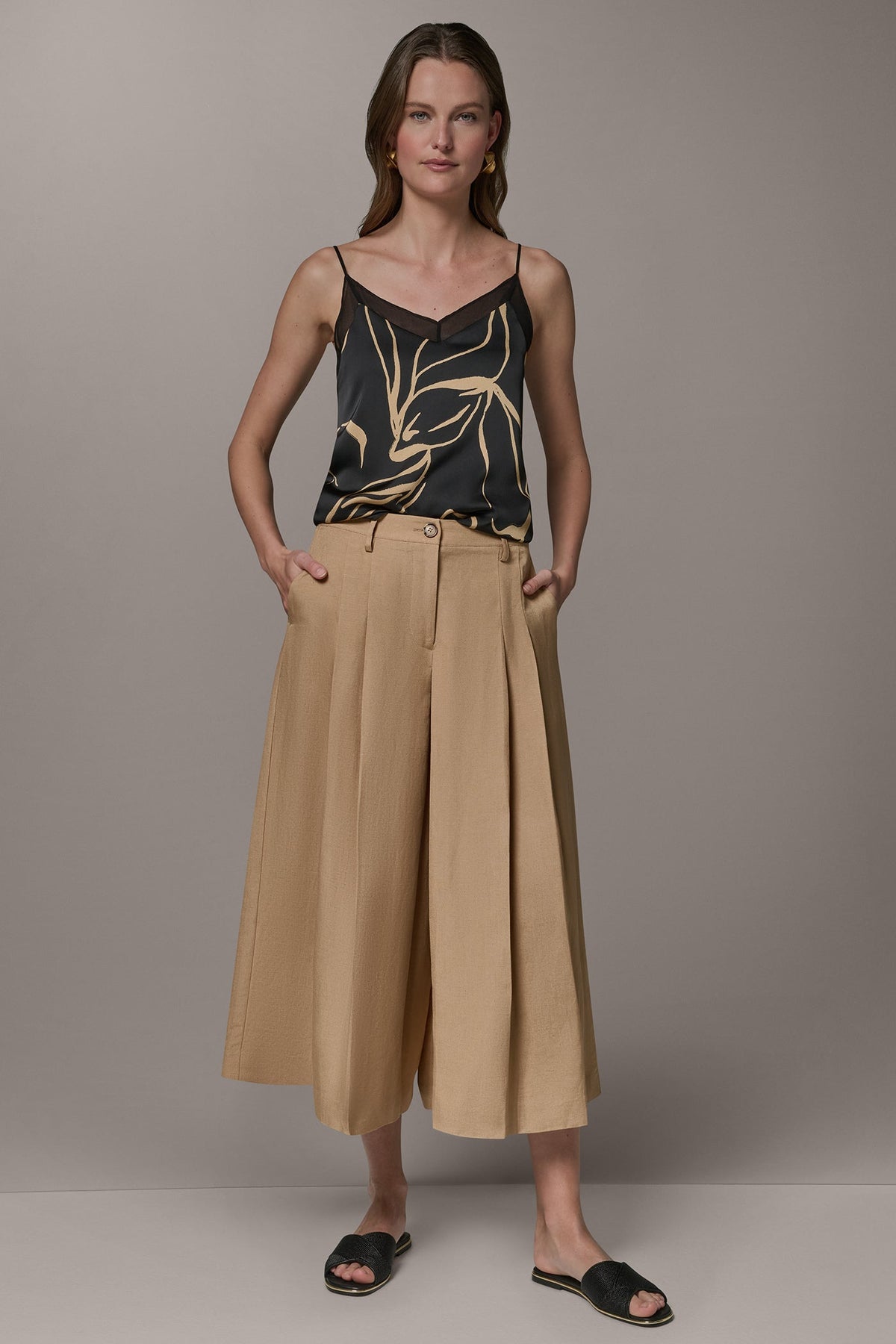 EXTRA HIGH-RISE WIDE-LEG CULOTTE