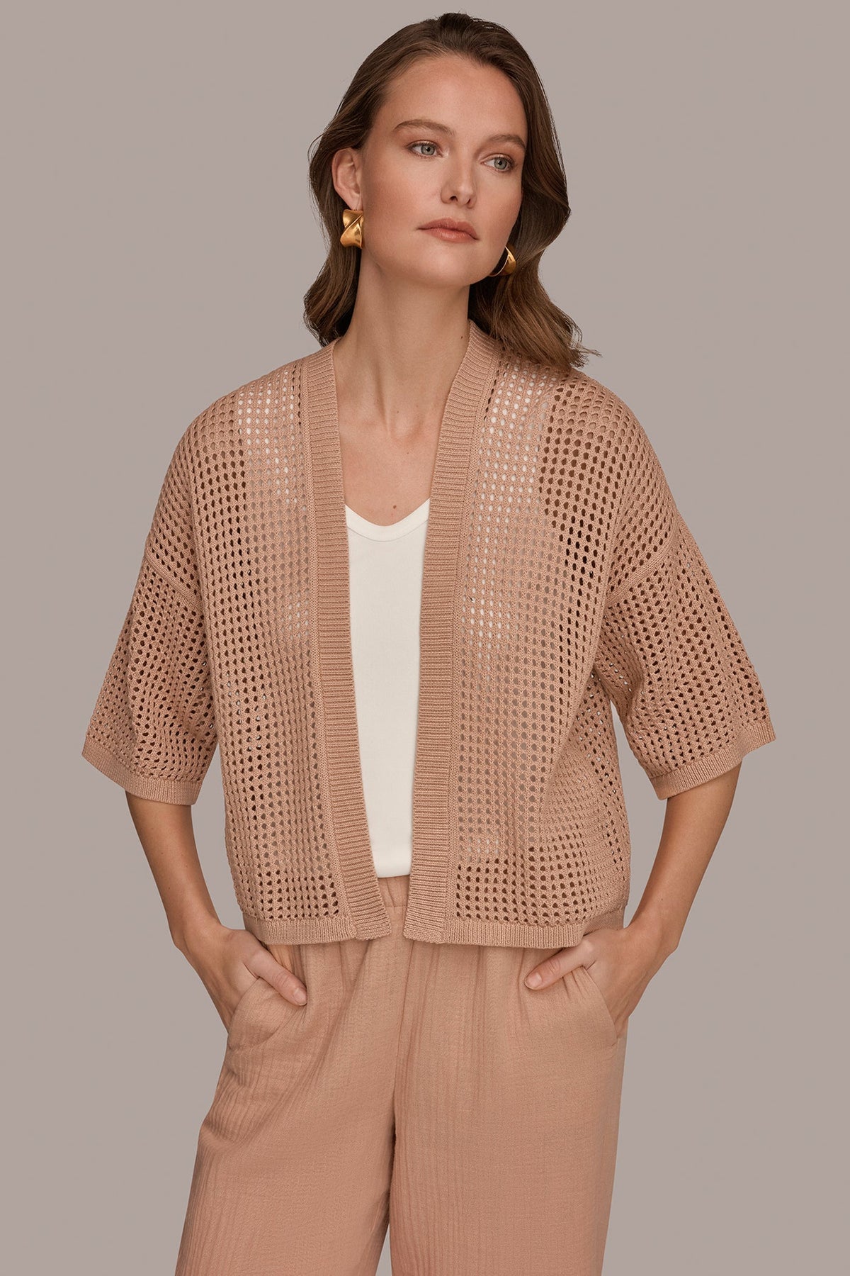 OPEN STITCH CARDIGAN