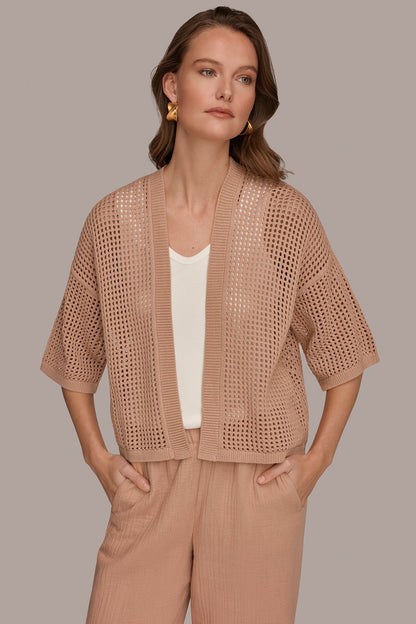 OPEN STITCH CARDIGAN