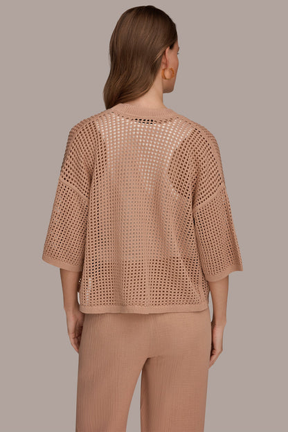 OPEN STITCH CARDIGAN