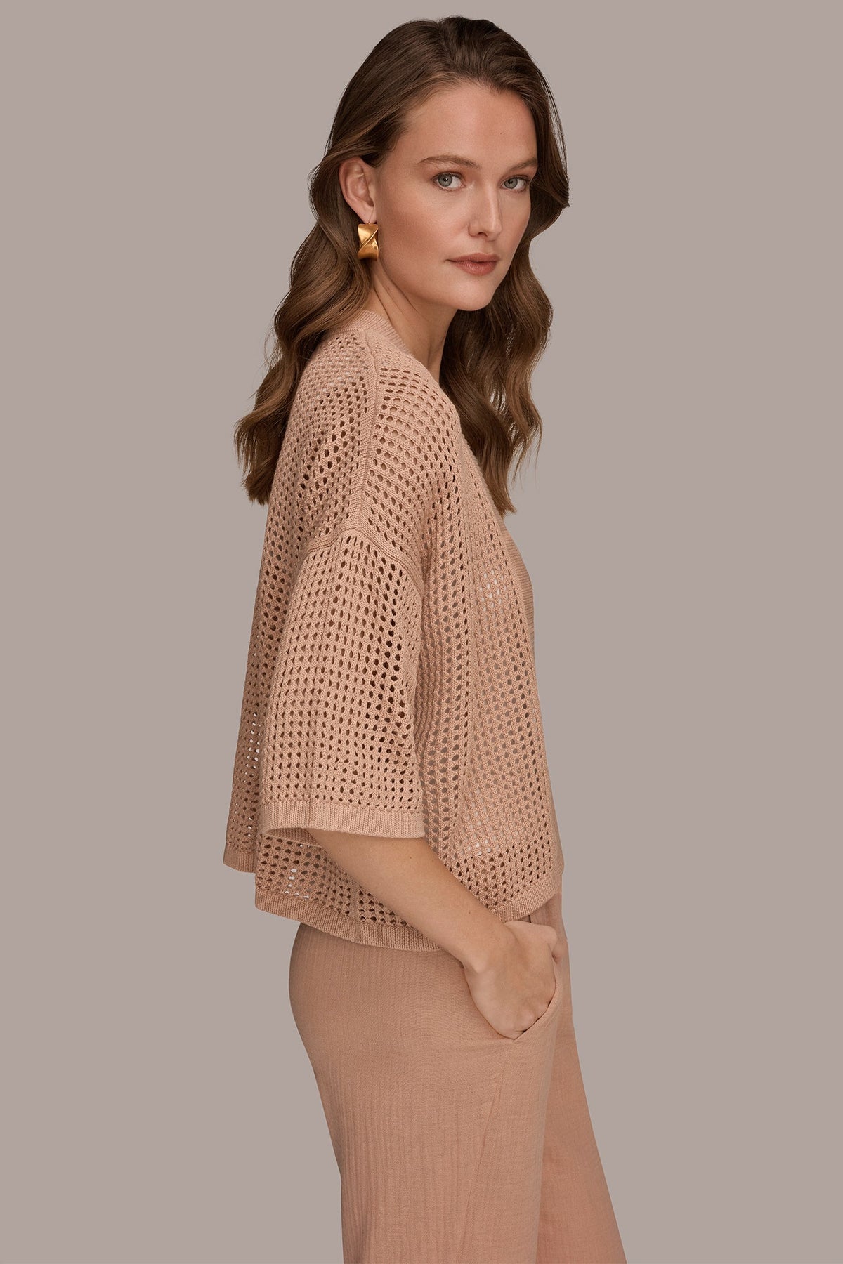 OPEN STITCH CARDIGAN