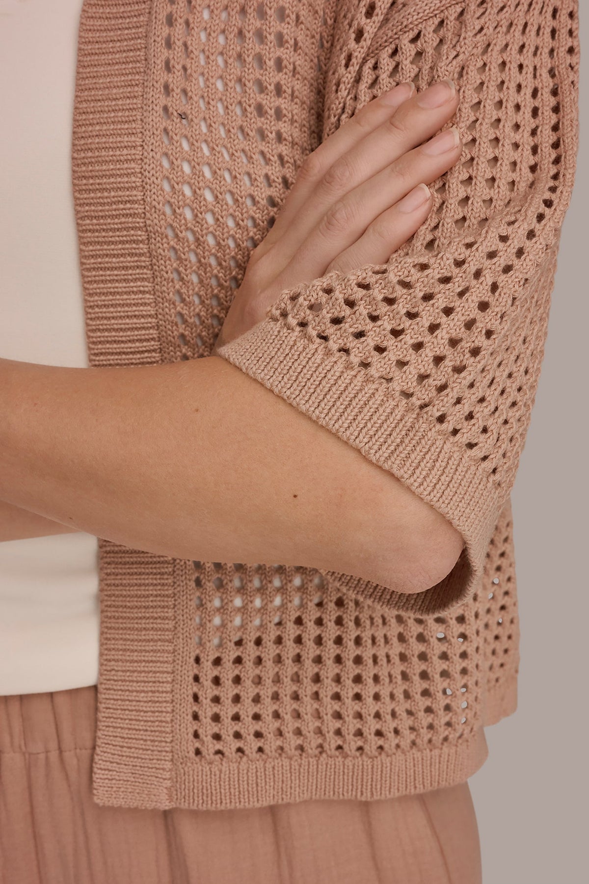 OPEN STITCH CARDIGAN