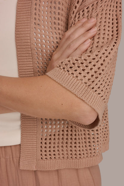 OPEN STITCH CARDIGAN