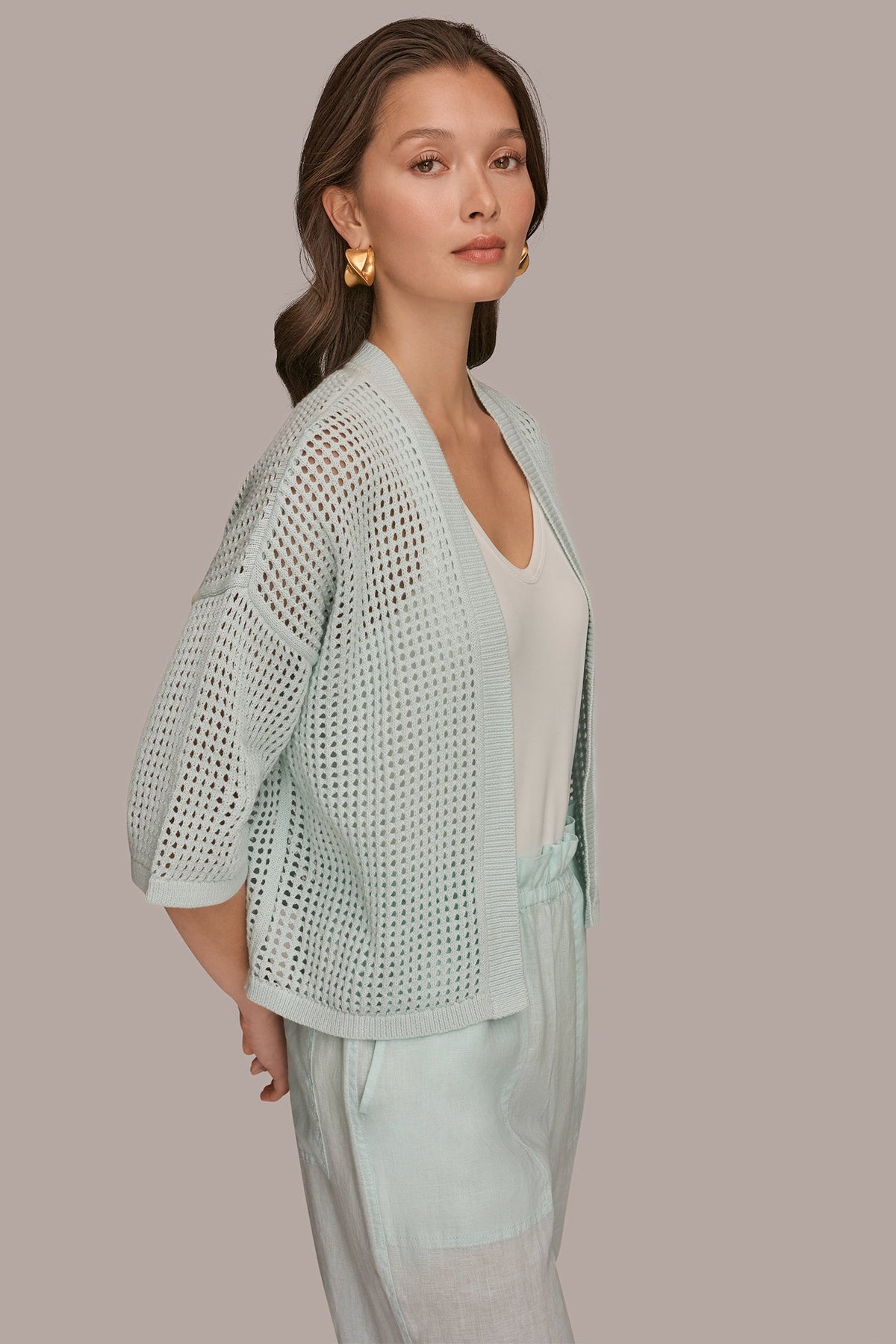 OPEN STITCH CARDIGAN
