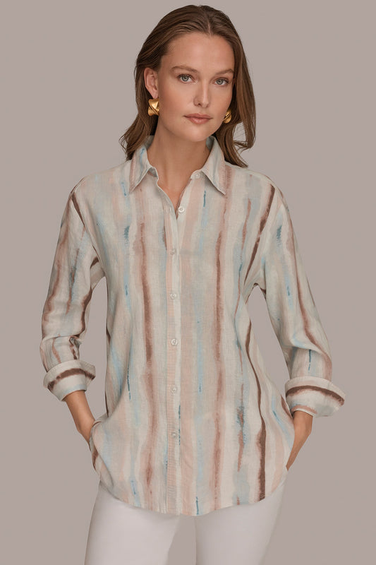 LONG SLEEVE STRIPE SHIRT