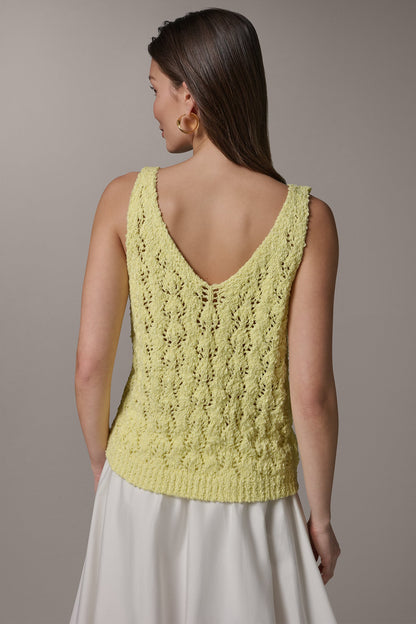 SLEEVELESS SWEATER TANK