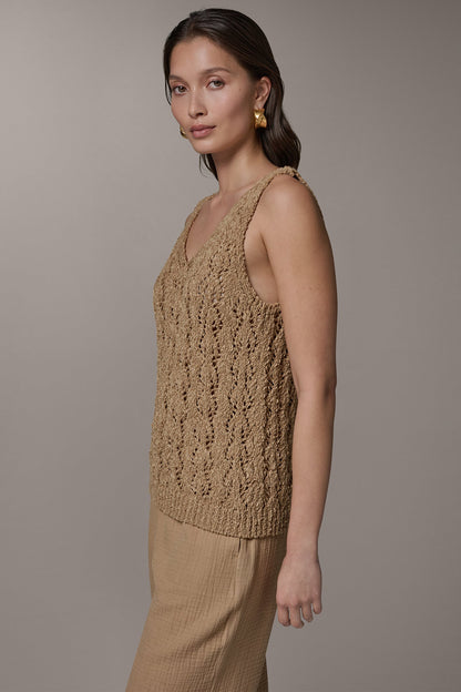 SLEEVELESS SWEATER TANK