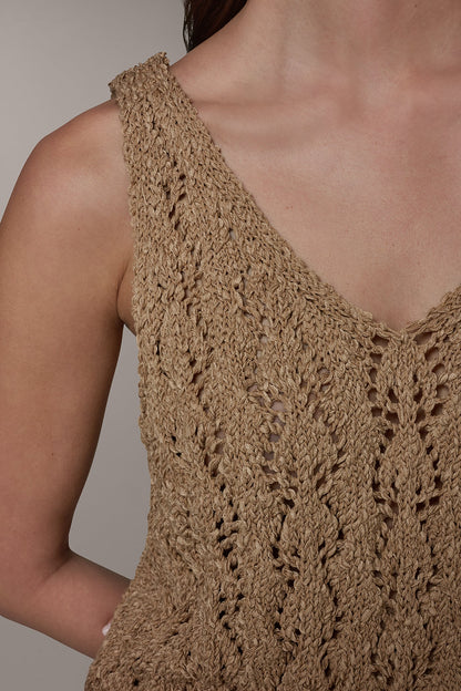 SLEEVELESS SWEATER TANK