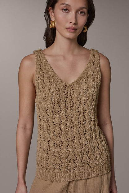 SLEEVELESS SWEATER TANK