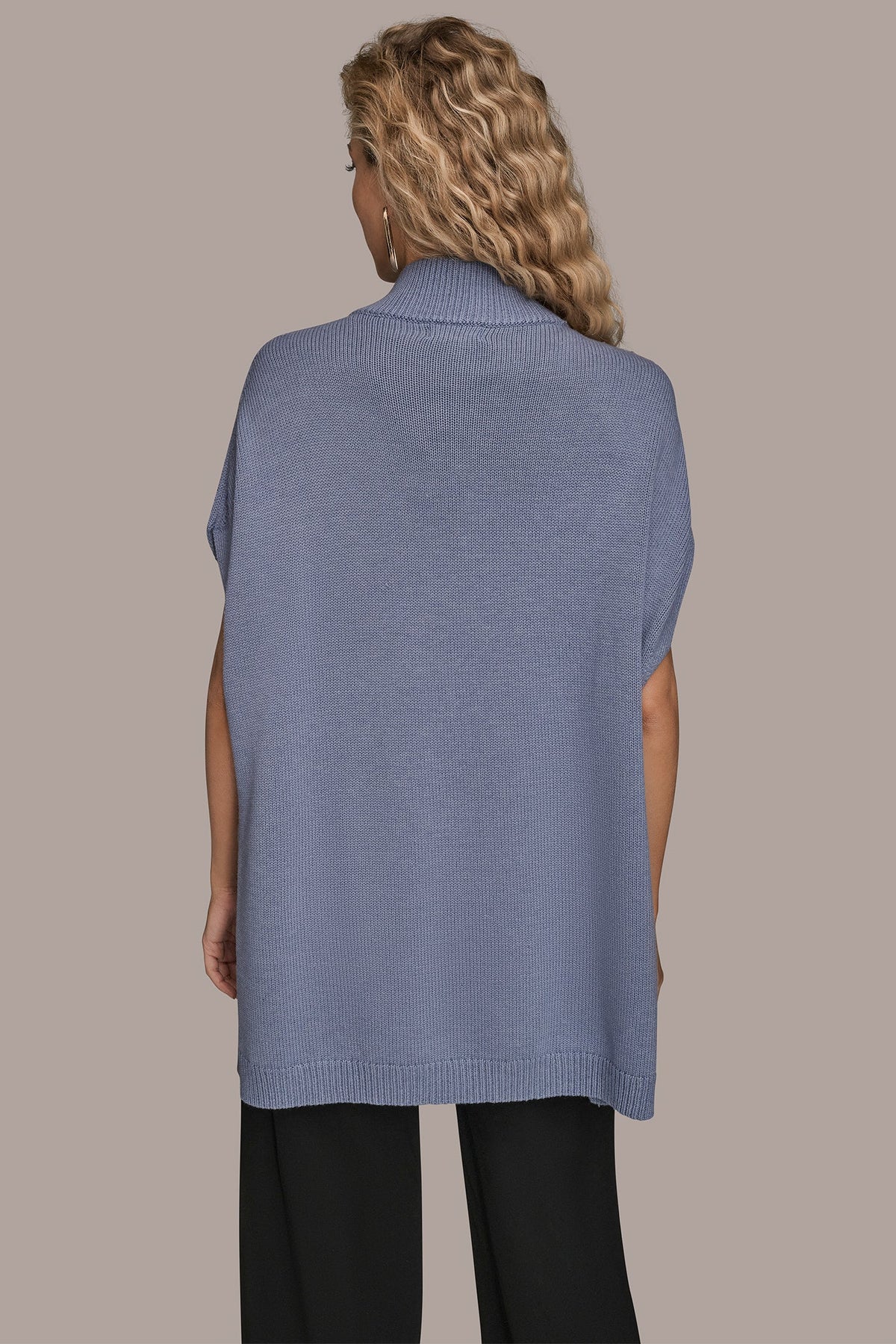 BUTTON-FRONT SWEATER CAPELET
