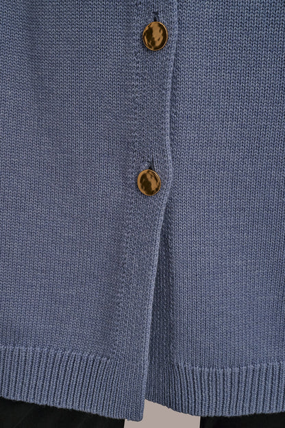 BUTTON-FRONT SWEATER CAPELET