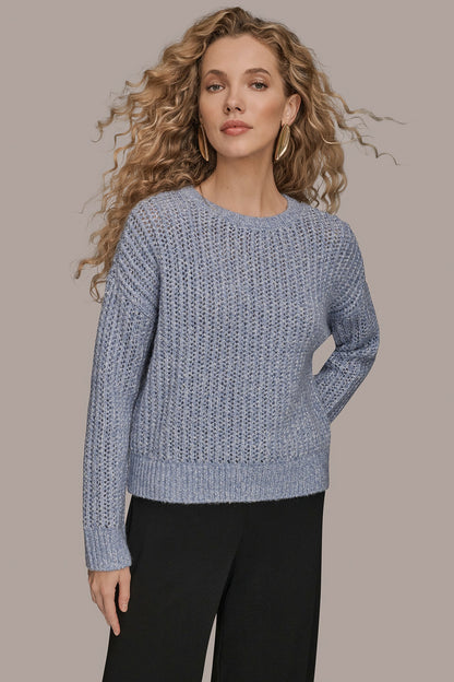 OPEN-STITCH SWEATER