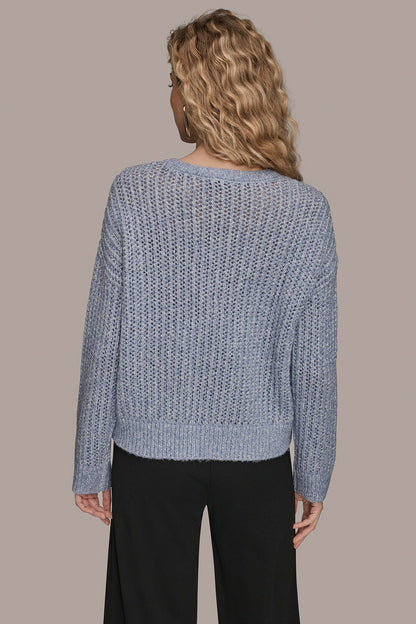OPEN-STITCH SWEATER