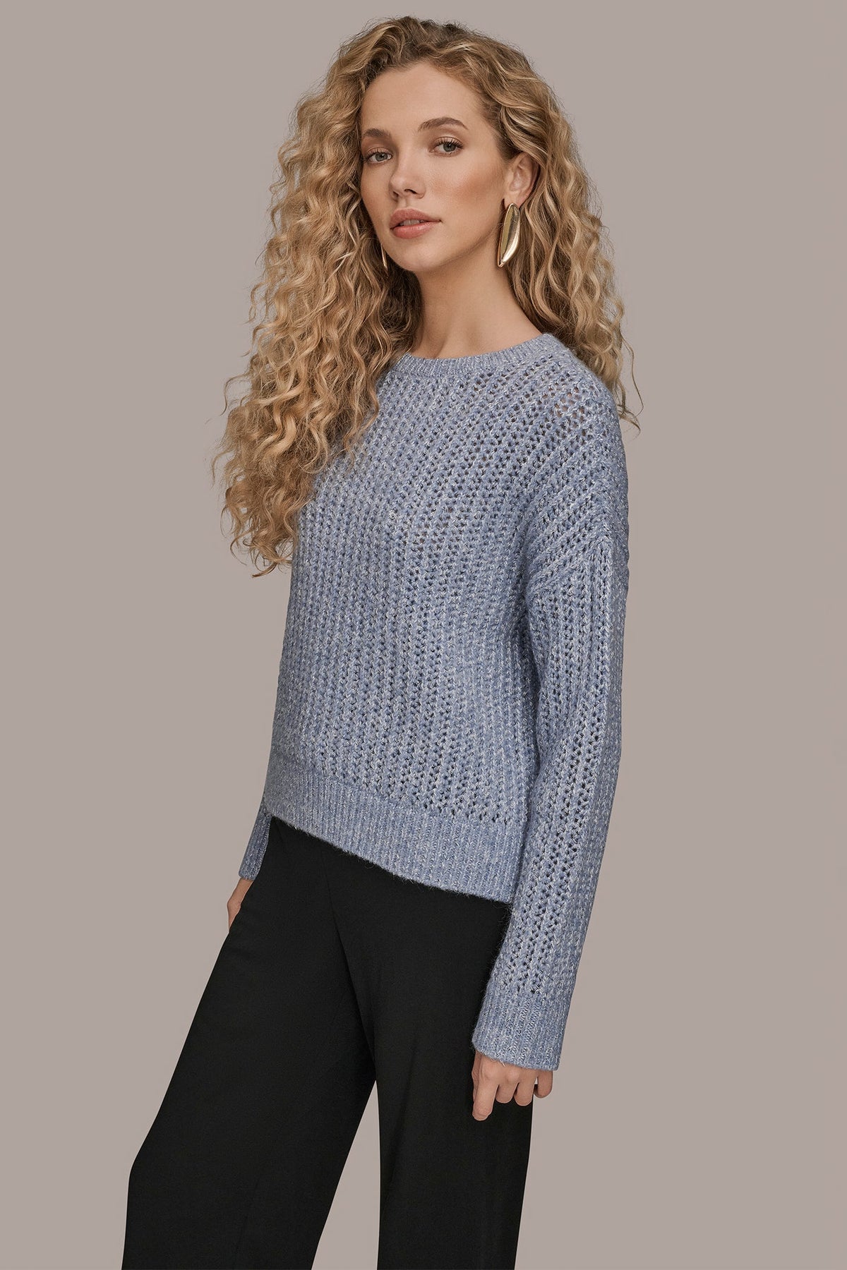 OPEN-STITCH SWEATER