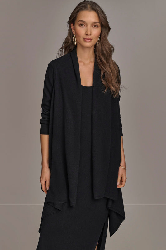 CASHMERE LONG SLEEVE CARDIGAN