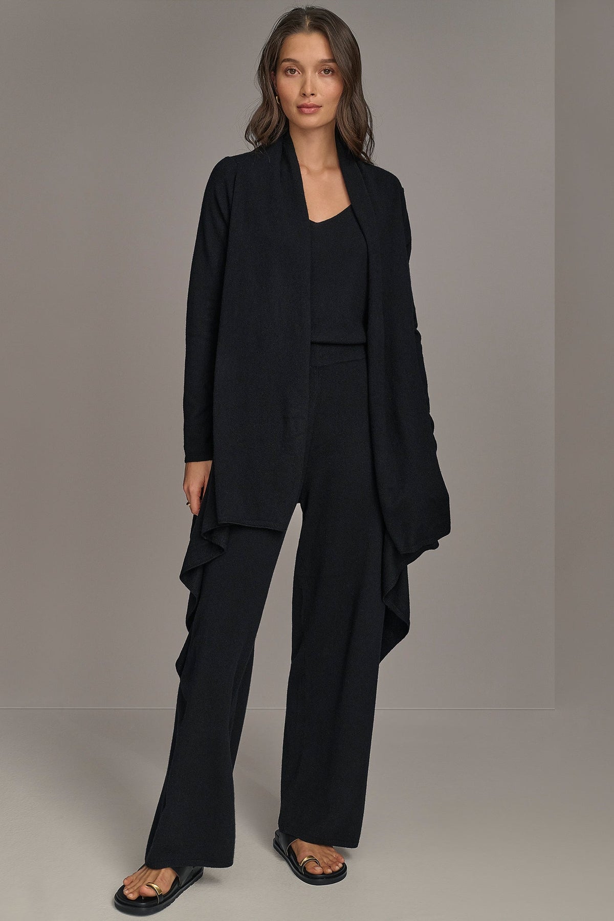 CASHMERE LONG SLEEVE CARDIGAN