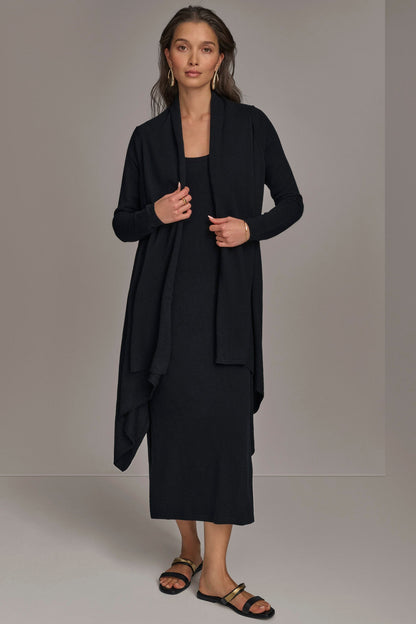 CASHMERE LONG SLEEVE CARDIGAN