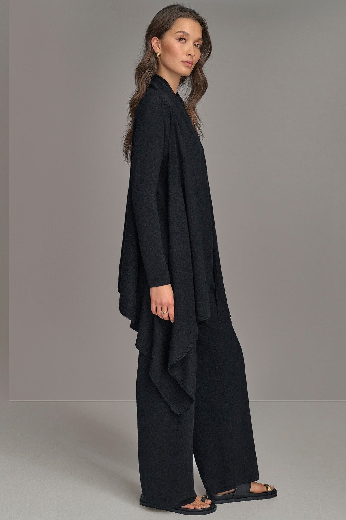 CASHMERE LONG SLEEVE CARDIGAN