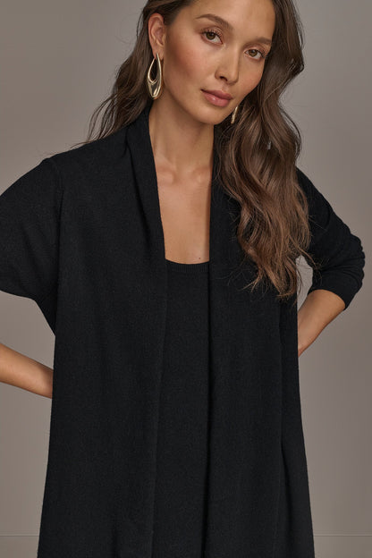 CASHMERE LONG SLEEVE CARDIGAN