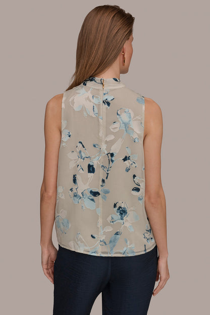 FLORAL CRISSCROSS TOP