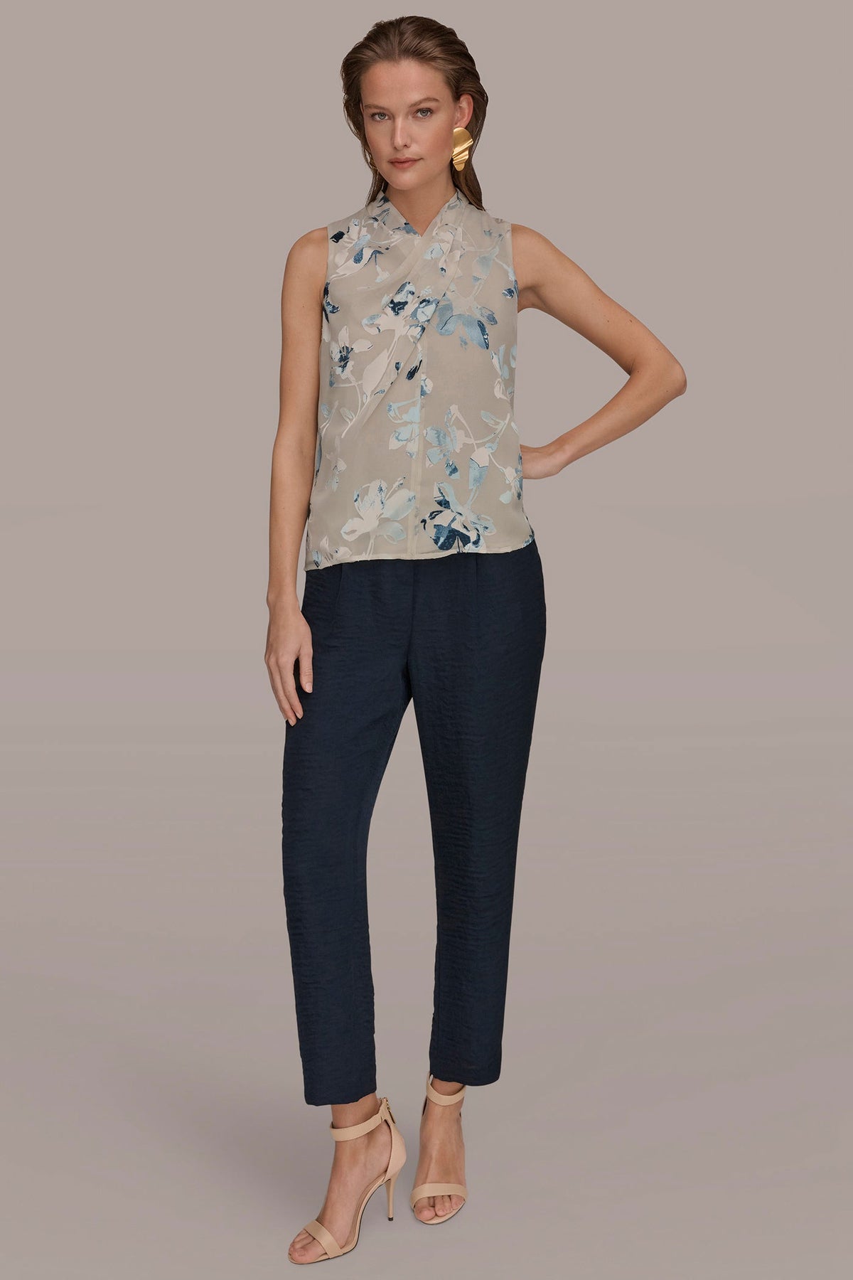 FLORAL CRISSCROSS TOP