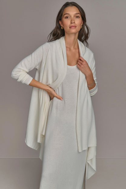 CASHMERE LONG SLEEVE CARDIGAN