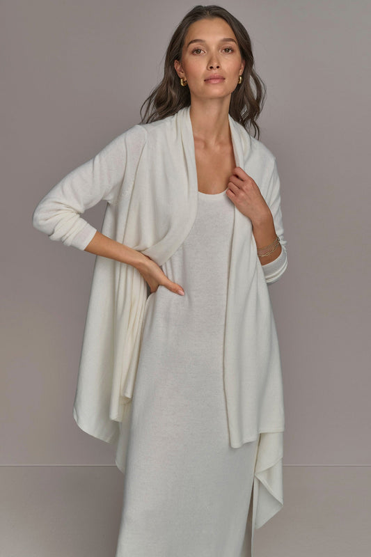 CASHMERE LONG SLEEVE CARDIGAN