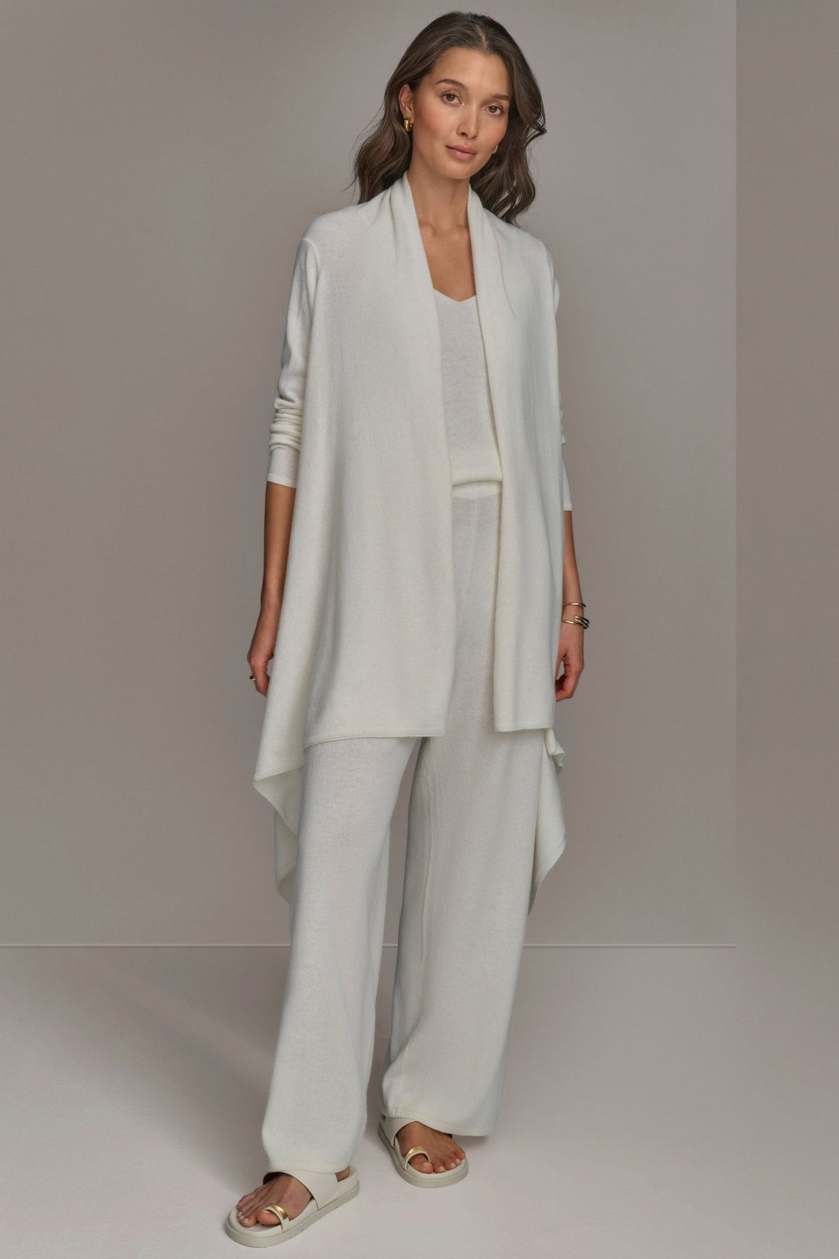 CASHMERE LONG SLEEVE CARDIGAN