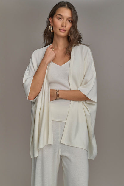 CASHMERE SHORT SLEEVE CARDIGAN