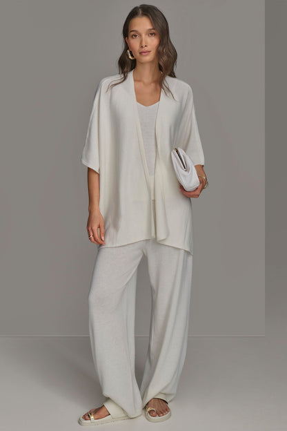 CASHMERE SHORT SLEEVE CARDIGAN