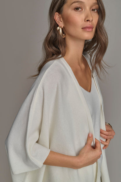 CASHMERE SHORT SLEEVE CARDIGAN