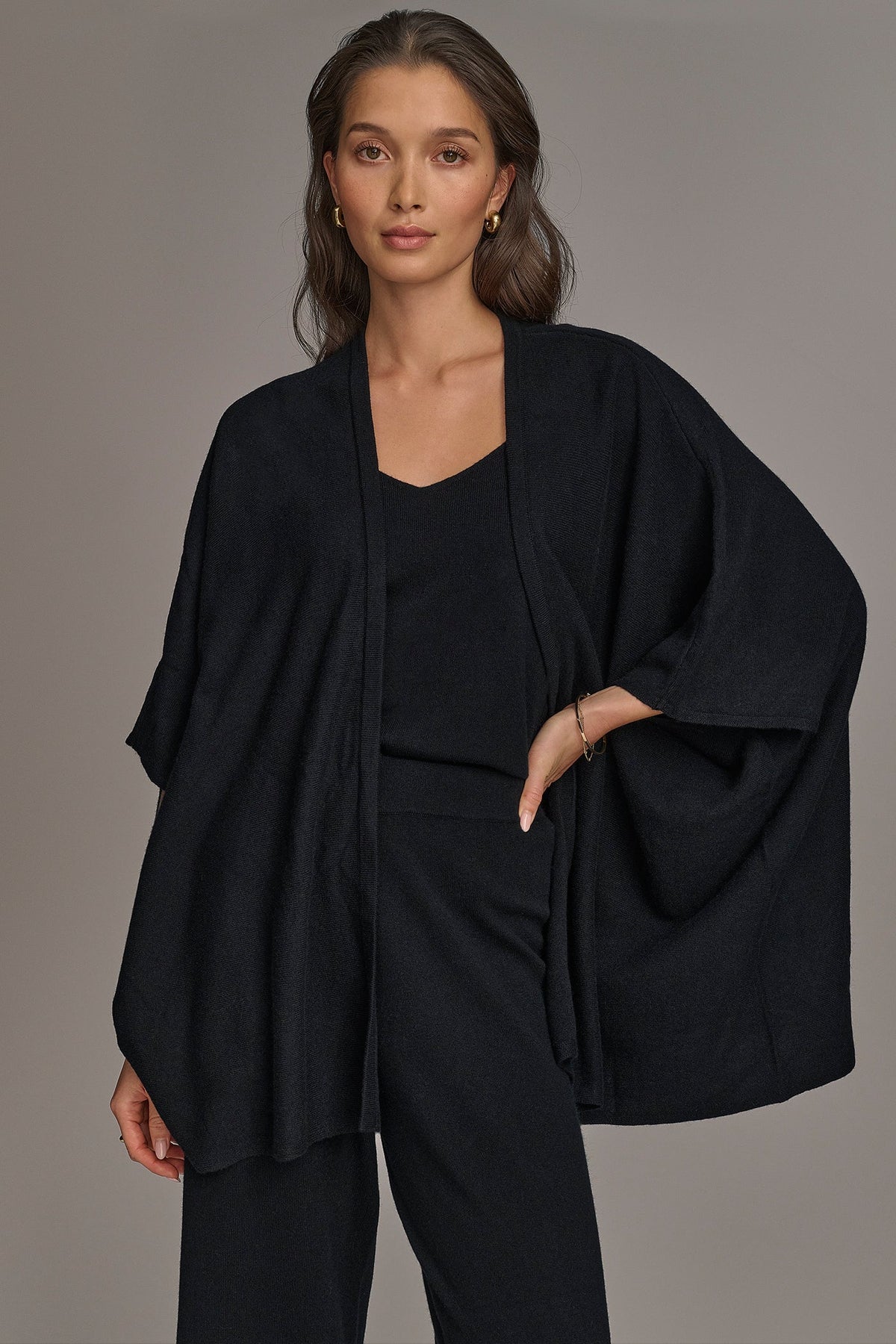 CASHMERE SHORT SLEEVE CARDIGAN