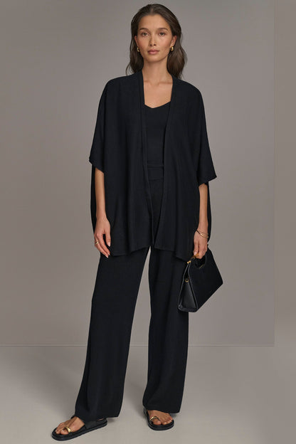 CASHMERE SHORT SLEEVE CARDIGAN