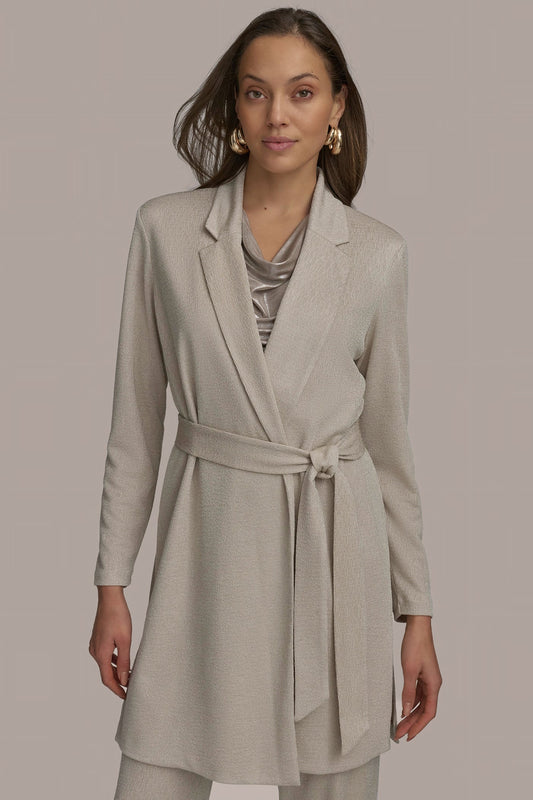 BELTED KNIT JACKET