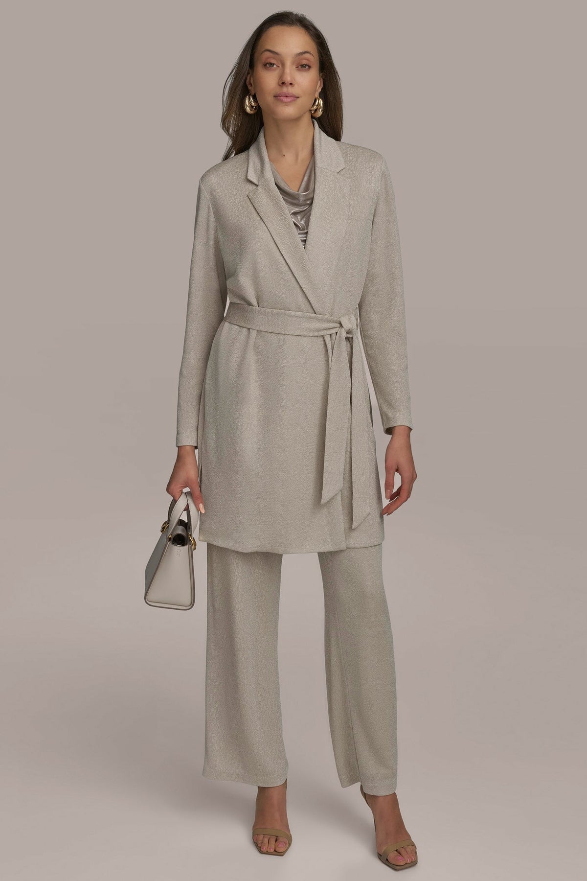 BELTED KNIT JACKET