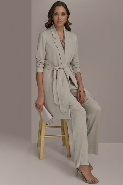 BELTED KNIT JACKET