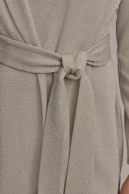 BELTED KNIT JACKET