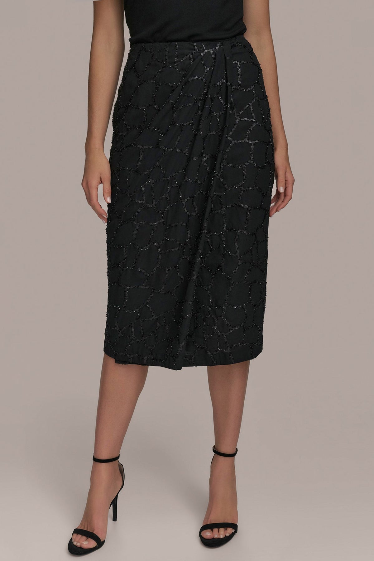 FAUX WRAP SKIRT