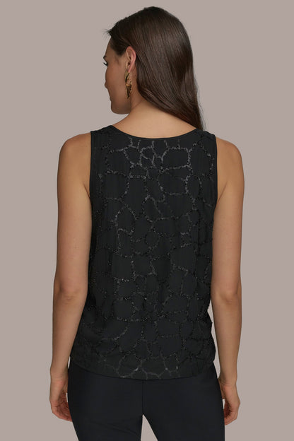 SHELL WITH SEQUIN DETAIL