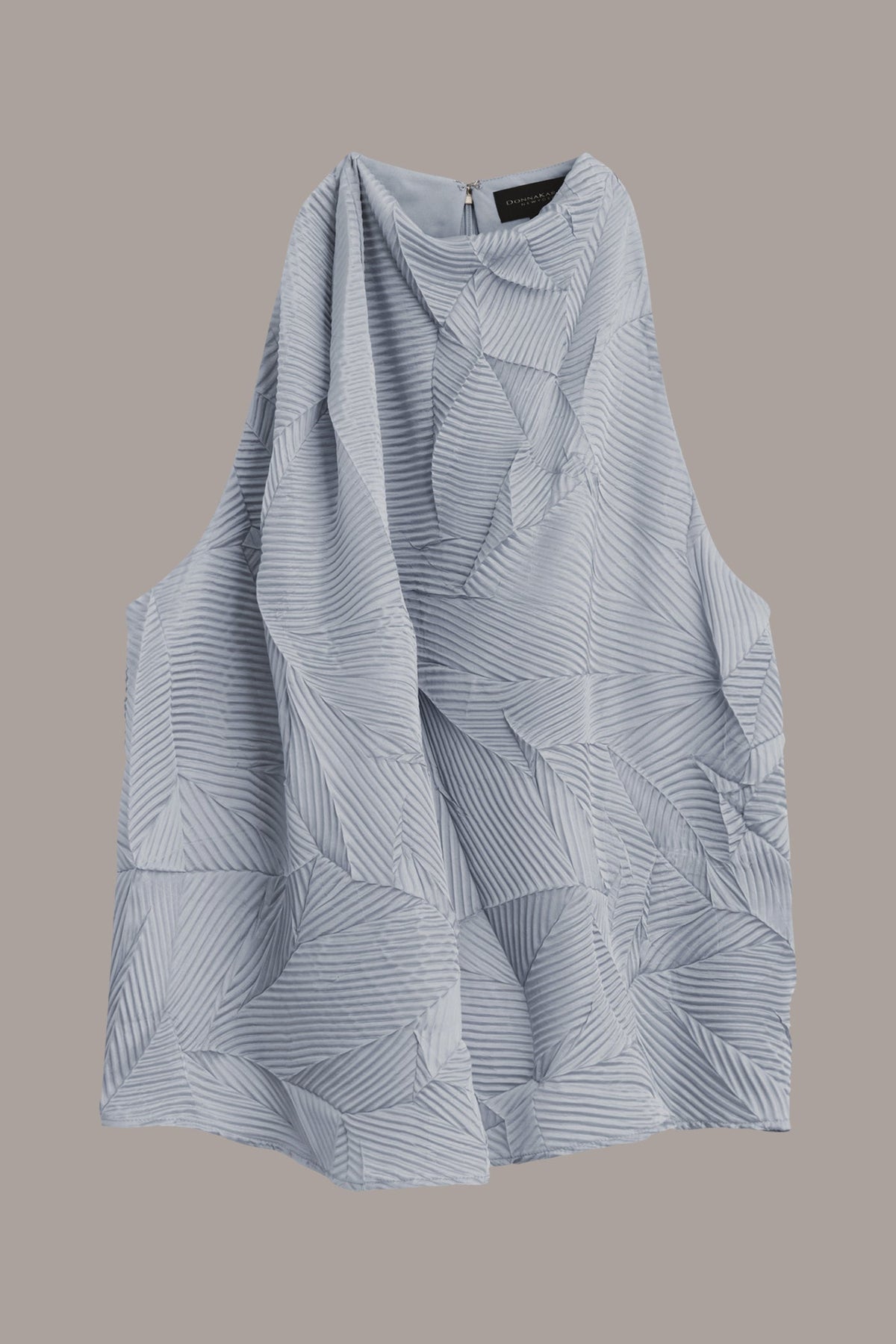 TEXTURED TOP WITH ANGLED HEM