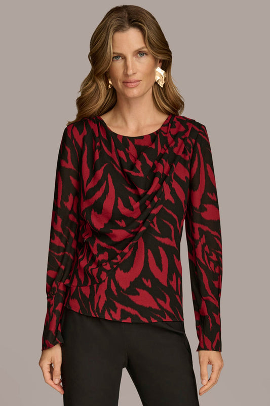 PRINT WIDE CUFF TOP