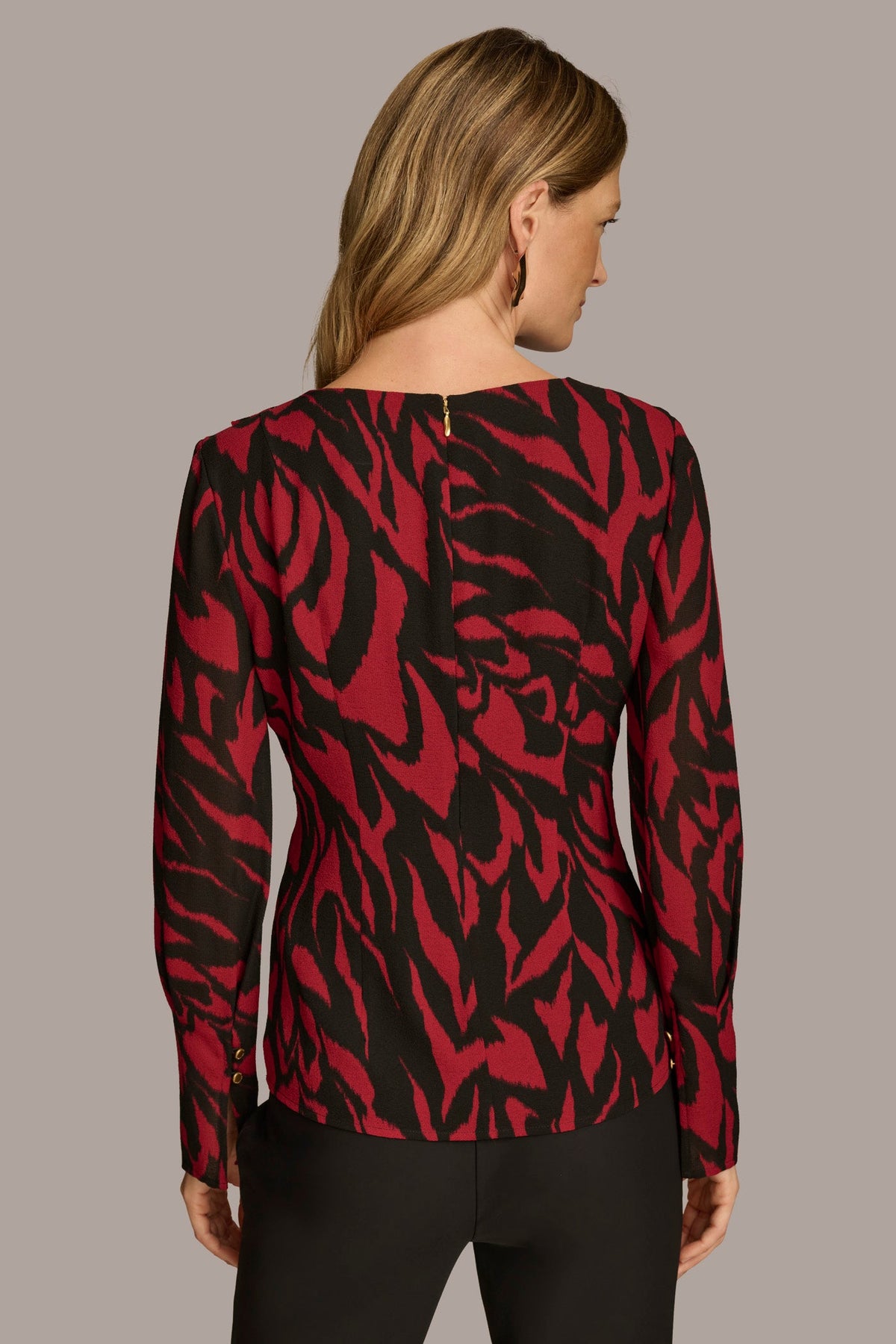 PRINT WIDE CUFF TOP